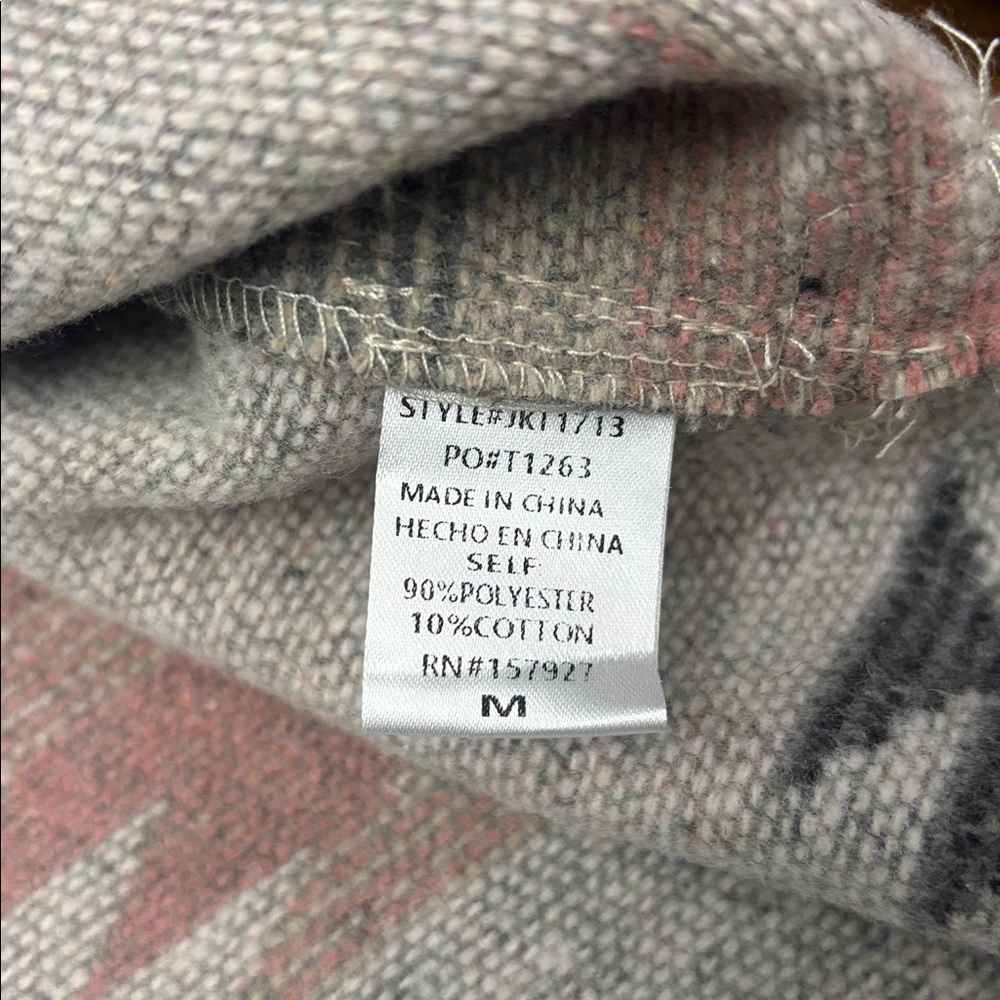 La Miel Aztec Patterned Button-Up Jacket - Picture 9 of 12